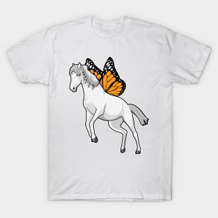 Horse with Butterfly T-Shirt